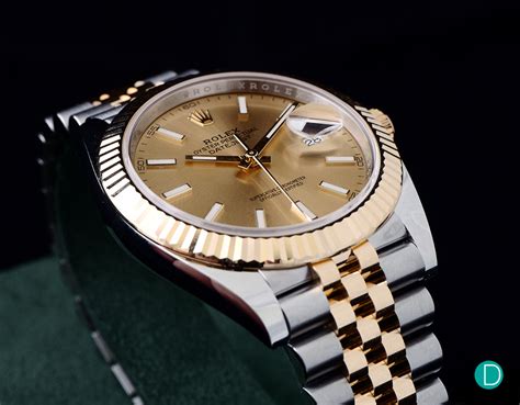 rolex oyster perpetual datejust 41 two tone